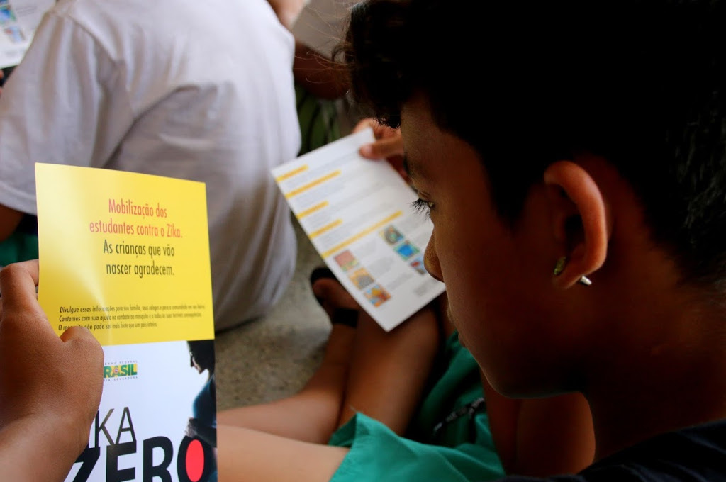 Palestra na Escola Municipal Arthur Natalino Deriggi,no dia 19/2, em São Carlos (SP). Foto: FAI.UFSCar