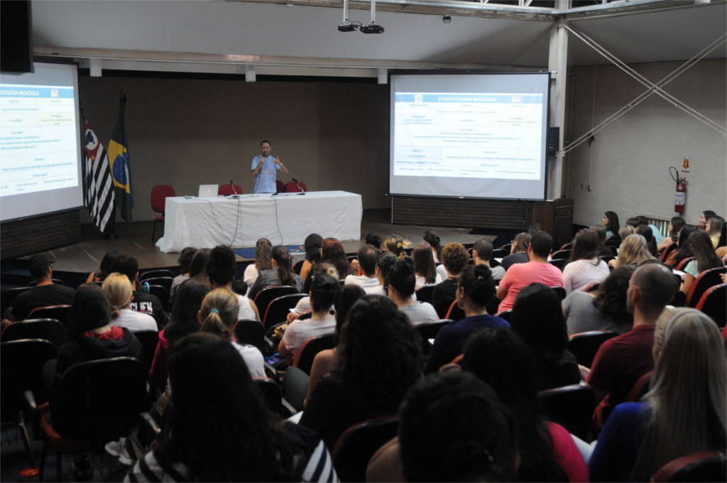 Capacitação de alunos e profissionais da Saúde, em 10/3, no Campus São Carlos da UFSCar. Foto: CCS-UFSCar